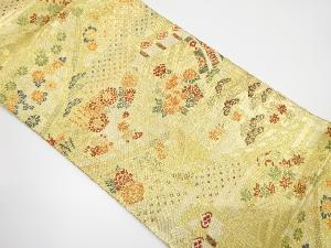 佐賀錦　屋敷風景に古典柄織り出し袋帯